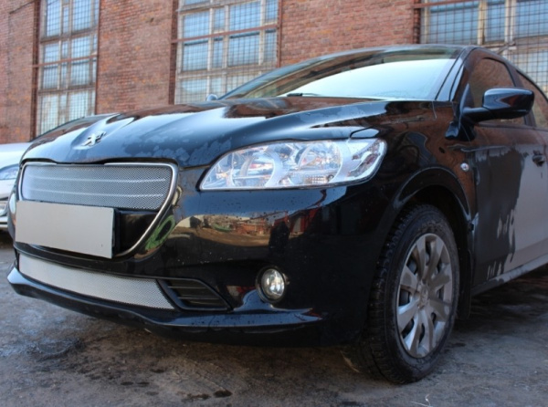 Peugeot 301 (12–15) Защита радиатора, хром, низ