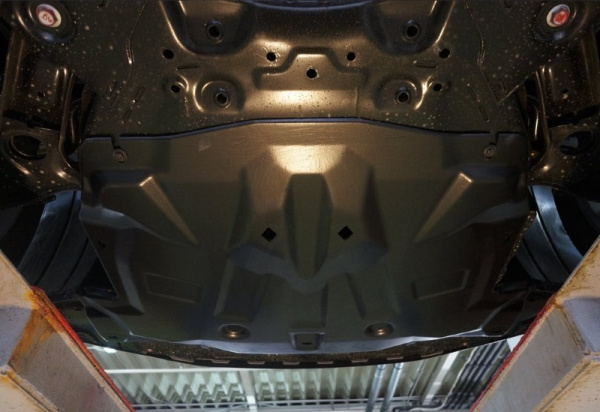 Hyundai Elantra (14–) Защита картера двигателя и кпп, композит 6 мм (V-все)