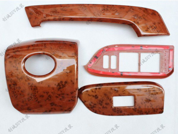 Toyota Land Cruiser Prado 150 (10-) тюнинг салона под дерево, комплект 9 предметов