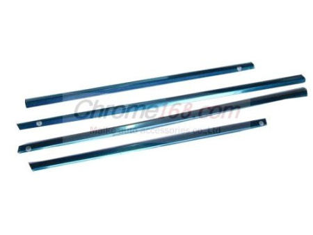 Chevrolet Aveo (02-08) хэтчбек наружние планки оконных рамок дверей, из нержавеющей стали, комплект 4 шт.