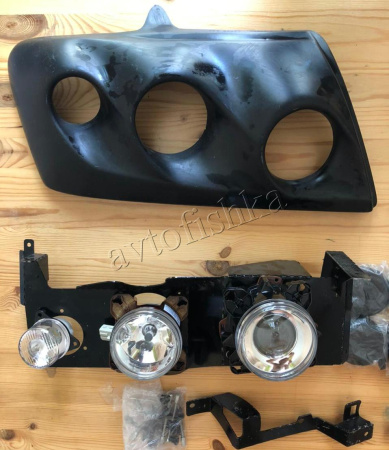 Mitsubishi PAJERO 3 (02-06) Фары DAKAR (комплект с креплениями) hella