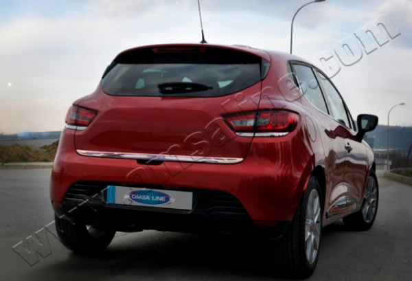 Renault Clio (13–) Нижние накладки на стопы, нерж., 4 части (хэтчбек5D)
