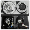 Chevrolet Tahoe (07-), Avalanche (07-) фары передние линзовые хромированные, со светящимися ободками и светодиодной подсветкой, комплект 2 шт.