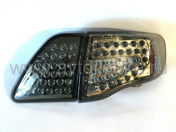 Toyota Corolla (2006-2010) задние фонари светодиодные тонированные, комплект лев.+прав.