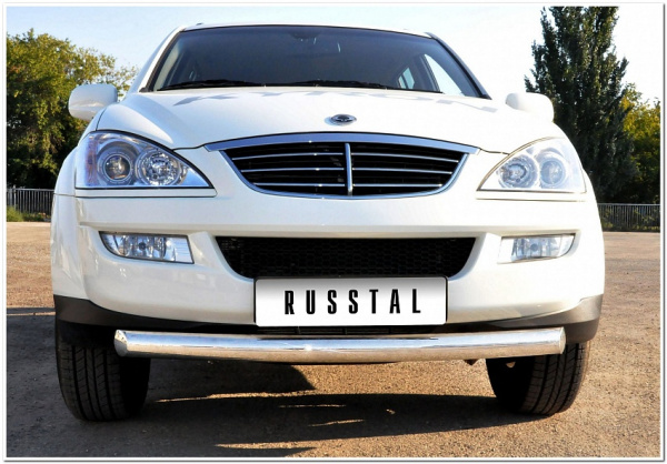 SsangYong Kyron (05-) защита переднего бампера, труба 70 мм