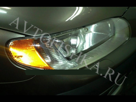 Защита передних фар прозрачная Volvo S80, XC70 2007-