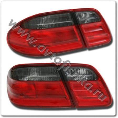 Mercedes E W210 фонари задние красно-тонированные, комплект лев.+ прав.