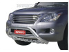 Lexus LX570 (08-) защита переднего бампера, труба 76 мм из нержавеющей стали