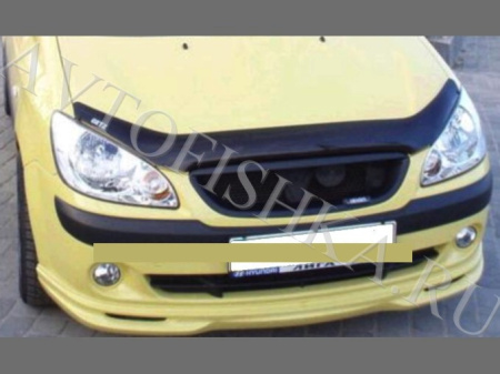 Дефлектор капота темный с надписью Hyundai Getz 2005-2011