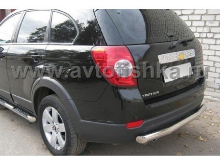 Chevrolet Captiva защита заднего бампера, труба 70 мм