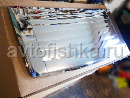 Hummer H3 (2005-) накладка на дефлектор капота хромированная пластиковая, оригинал GM