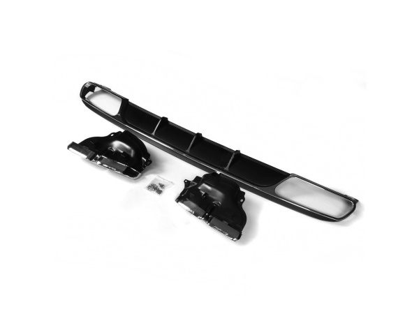 Задний диффузор бампера в стиле E63 AMG Mercedes W212 (13-14)