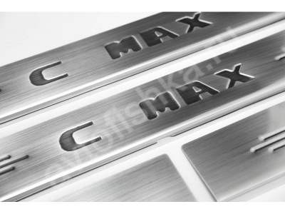 Ford C-Max (2004-2008) накладки на пороги из нержавеющей стали, 4 шт.