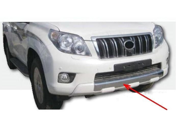 Toyota Land Cruiser Prado 150 (2009-) накладка на передний бампер, защита пластиковая