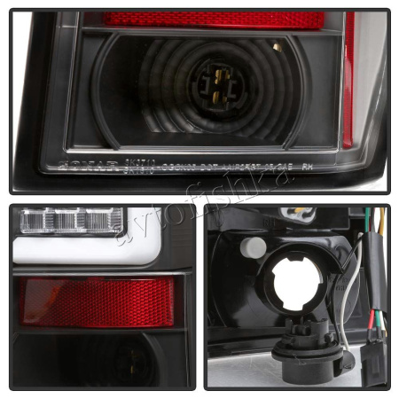 Jeep Grand Cherokee (04-) фонари задние светодиодные черные TUB дизайн