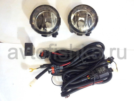 Nissan Patrol Y62, Juke (10-), Note, Murano, Tiida, X-Trail (09-13) передние противотуманные фары, установочный комплект 2 шт.