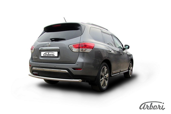 Защита заднего бампера Arbori d57 NISSAN PATHFINDER 2014-
