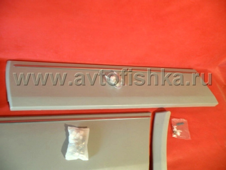 Mercedes W124 (90-94) молдинги широкие с хромированными вставками и клипсами, комплект 8 шт.