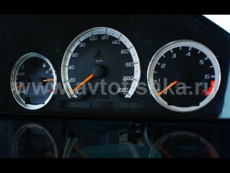 Mercedes W209 CLK после 2002 г. светящиеся шкалы приборов - накладки на циферблаты панели приборов, дизайн № 1