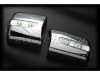 Mercedes W201 (82-93) 190, W124 (84-95) накладки на боковые зеркала хромированные, со светодиодными поворотниками, комплект 2 шт.