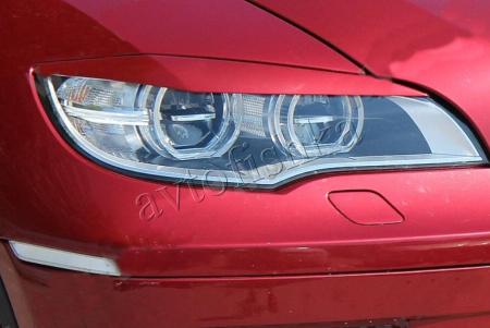 BMW X6 E71 (07-14) реснички на фары LUMMA дизайн (LED оптика)