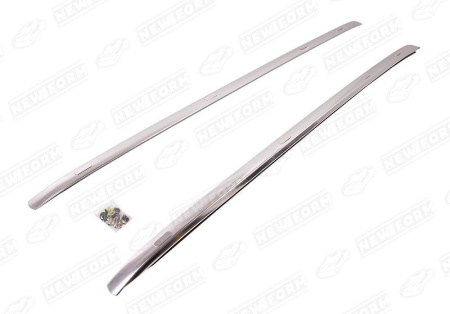 Toyota Land Cruiser LC 200 (1 рестайлинг) 2012 - 2015 Рейлинги стиль Lexus серебристые