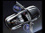 Лазерная подсветка Welcome со светящимся логотипом Dodge в черном металлическом корпусе, комплект 2 шт.