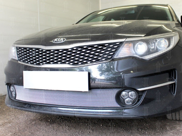 Kia Optima (16–) Защита радиатора, хром, низ