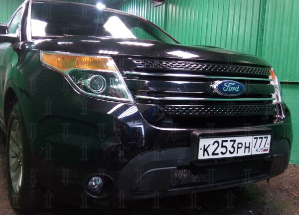 Ford Explorer (12–15) Защита радиатора, чёрная