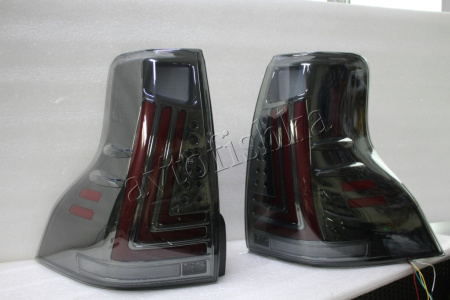 Toyota Land Cruiser Prado FJ150 (10-17) фонари (стопы) задние светодиодные, дизайн Lexus