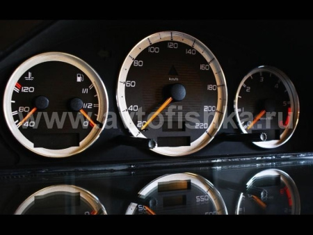 Mercedes W202 C class 1993-1995 светящиеся шкалы приборов - накладки на циферблаты панели приборов, дизайн № 1