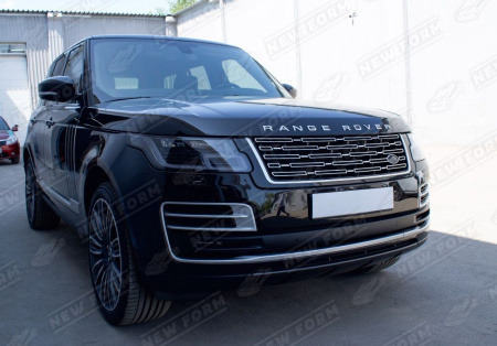 Land Rover Range Rover 4 поколение (рестайлинг) 2017 - 2022 Решетка радиатора дизайн 2023 года серебро