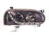 Volkswagen Golf (92-97) фары передние линзовые, черные