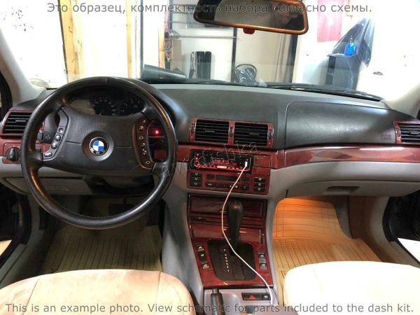 Декоративные накладки салона BMW 3 1999-2002 полный набор