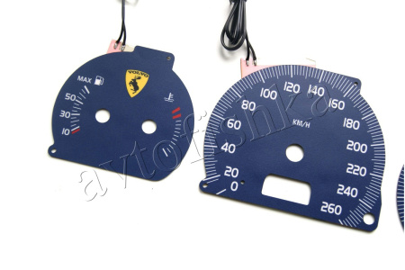 Volvo V70 светодиодные шкалы (циферблаты) на панель приборов