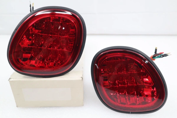 Lexus GS300, GS430 (97-04) задние фонари светодиодные красно-хромированные, комплект лев.+прав.