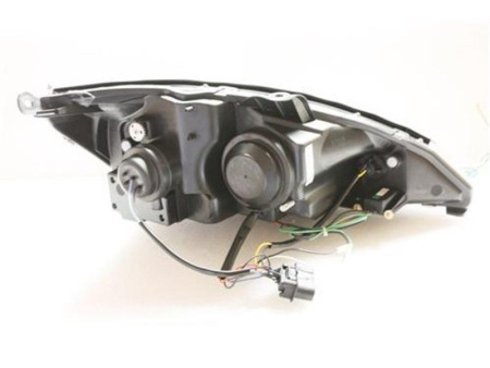 Ford Focus 1 (1998-2004) Europe+USA фары передние линзовые хромированные, со светодиодной подсветкой, комплект 2 шт.