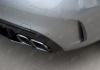 Mercedes-Benz C-Klasse W205 2014 - 2018 Диффузор заднего бампера 6.3S AMG с хромированными насадками