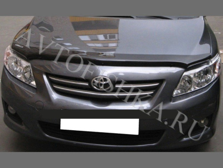 Дефлектор капота тeмный с надписью Toyota Corolla 2006-2013