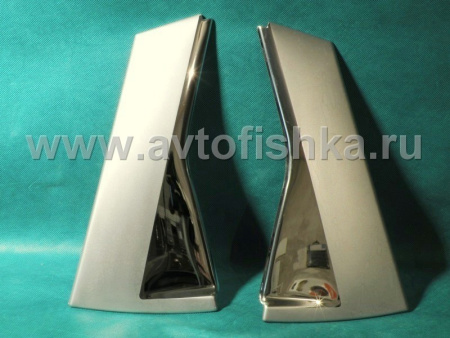 Nissan Qashqai (07-) накладка на стойки задних дверей из нержавеющей стали.