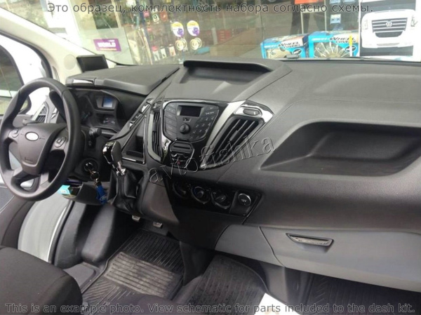 Ford Transit 2014-UP декоративные накладки (отделка салона) под дерево, карбон, алюминий