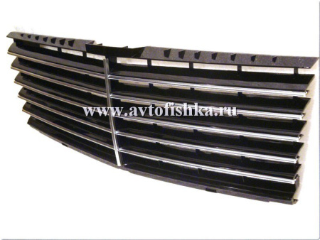 Mercedes C-class W202 черная вставка в штатную рамку радиаторной решетки, дизайн "Авангард".