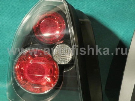 Honda Civic (96-01) 3 дв. фонари задние черные, комплект 2 шт.