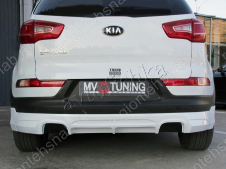 Kia Sportage 3 (10 – 16) накладка заднего бампера JSW Style