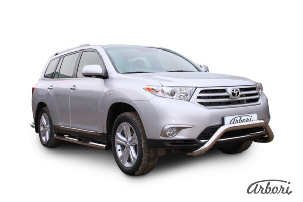 Защита передняя Arbori d57 низкая "мини" TOYOTA HIGHLANDER 2010-2014