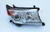 Toyota Land Cruiser 200 (08-15) фары передние линзовые хромированные, с светодиодной подсветкой, BROWNSTONE