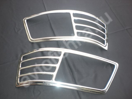 Volkswagen Transporter T5 (2003-2010) накладки на фары из нержавеющей стали, 2 шт.