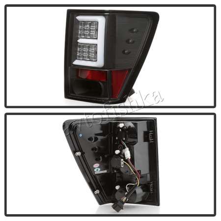 Jeep Grand Cherokee (04-) фонари задние светодиодные черные TUB дизайн