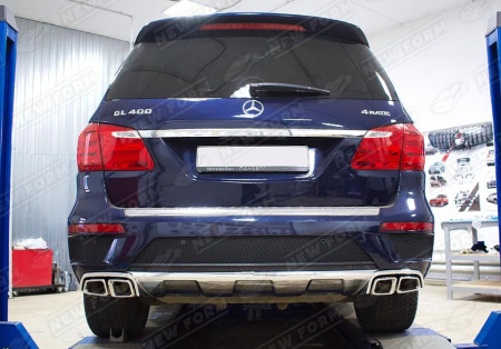 Mercedes-Benz GL-Klasse X166 2012 - 2016 Диффузор с насадками 6.3 AMG