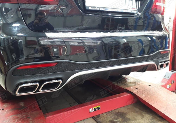 Mercedes-Benz GLS-Klasse X166 2015 - 2019 Насадки на глушители 6.3 AMG хром